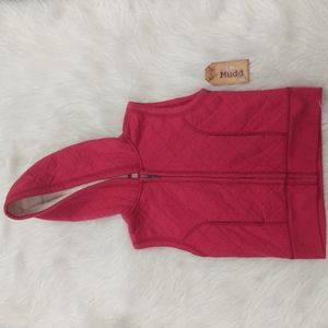 Girls MUDD Pink Quilted Sherpa Vest